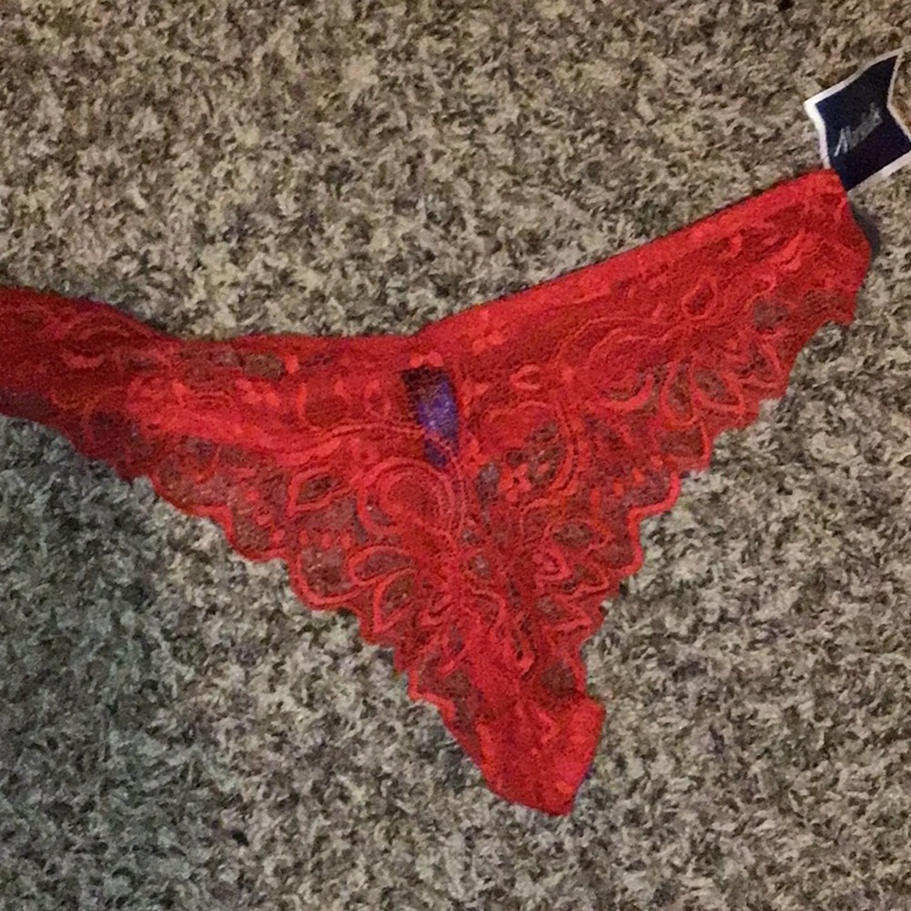 Red Rachel Zoe thong